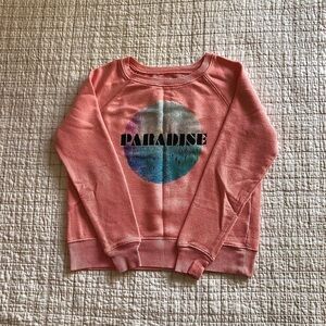 American Eagle Pink Paradise Crewneck Pullover Sweater